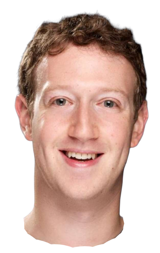 Mark Zuckerberg long neck head Blank Meme Template