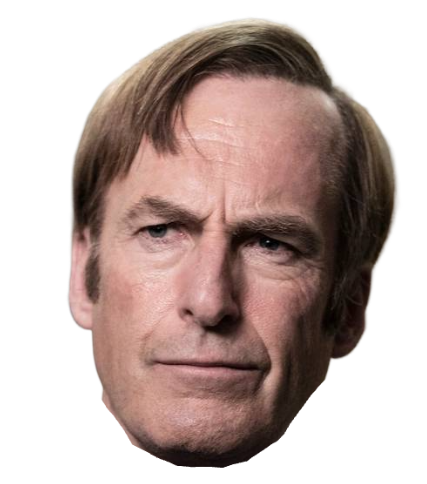 Saul Goodman face head Blank Meme Template