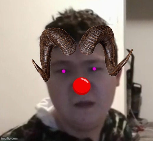kadenthevhsgamer2000 devil clown | image tagged in kadenthevhsgamer2000 | made w/ Imgflip meme maker