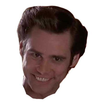 High Quality Ace Ventura face head Blank Meme Template