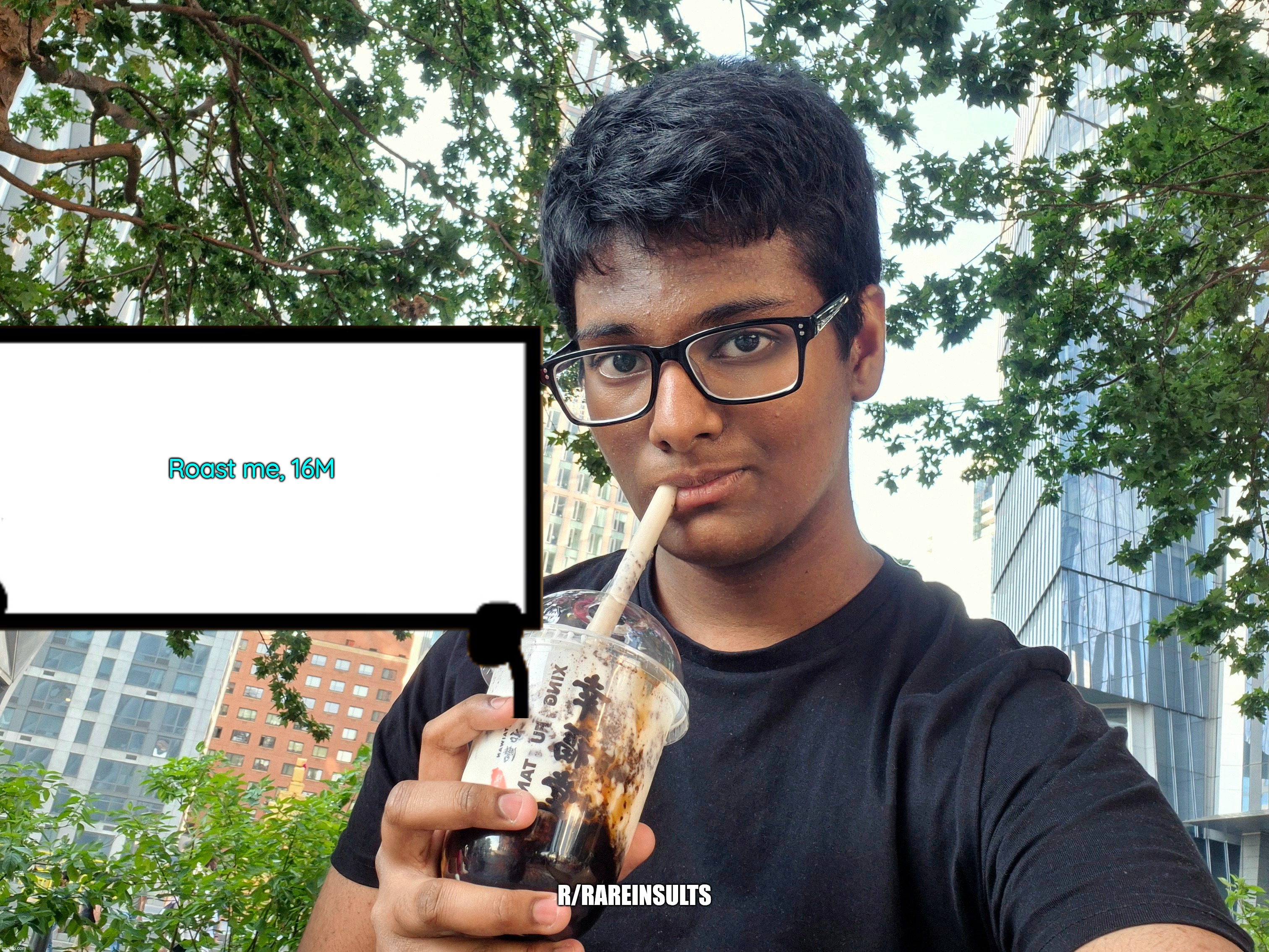 Roast me, 16M; R/RAREINSULTS | made w/ Imgflip meme maker