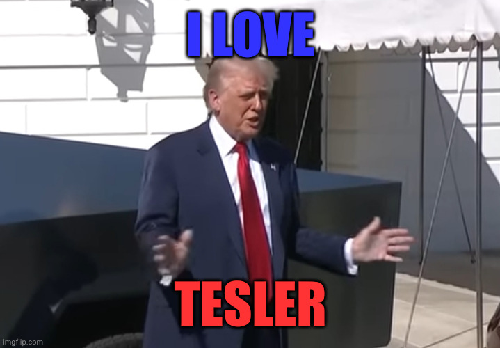 I love Tesler | I LOVE; TESLER | image tagged in i love tesler | made w/ Imgflip meme maker