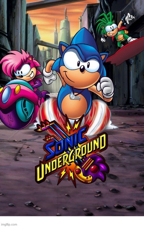 From 1999. My favorite Sonic the Hedgehog series… | image tagged in cartoons,sonic underground,sonic the hedgehog,siblings | made w/ Imgflip meme maker
