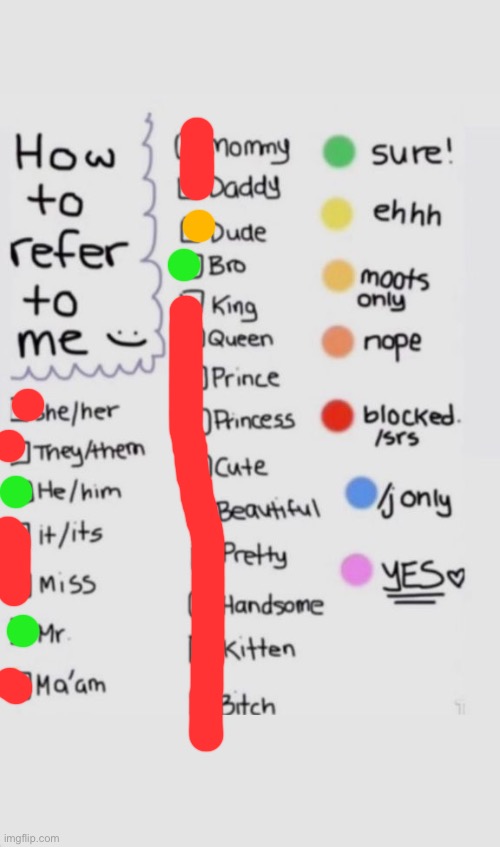 How To Refer To Me :) | image tagged in how to refer to me | made w/ Imgflip meme maker