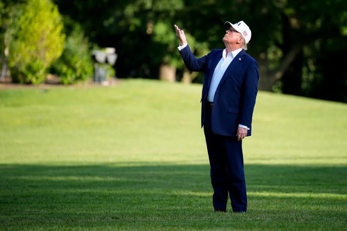 Trump just noticing Blank Meme Template