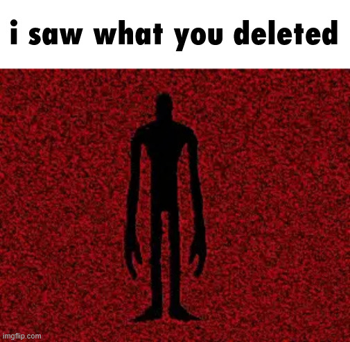 i saw what you deleted | made w/ Imgflip meme maker