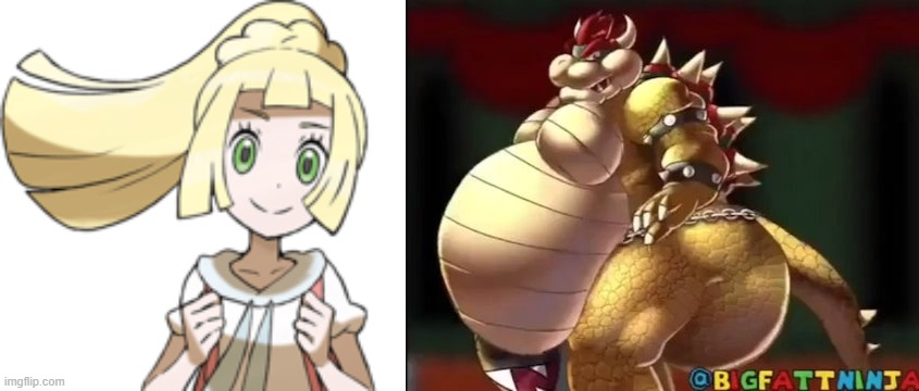 I have given Lillie a 9geor3. | image tagged in bowser fart photo meme | made w/ Imgflip meme maker