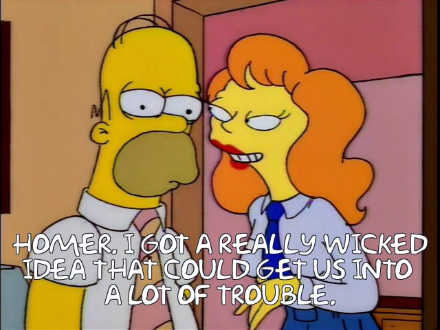 Homer Simpson Wicked Idea Blank Meme Template