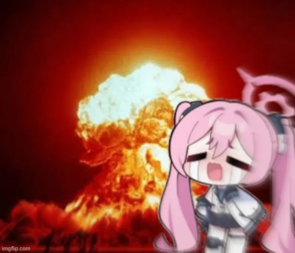 Now I know where half of millennium's budget go- | image tagged in koyuki nuke,blue archive,kaboom,koyuki | made w/ Imgflip meme maker