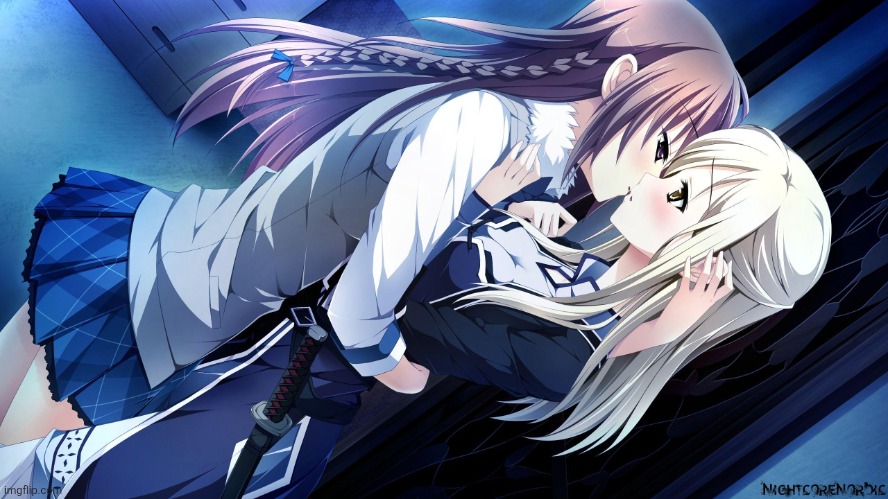 Me and system rn | image tagged in anime girls kissing | made w/ Imgflip meme maker