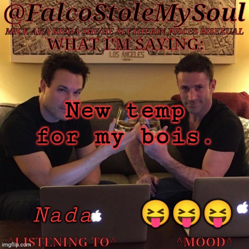 Was Gonna Say Smth Else But I'd Get Publicly Executed, No Thanks...... | New temp for my bois. Nada; 😝😝😝 | image tagged in fsms haydn-fergus cheers,mick davies,arthur ketch,british men of letters,new template,intrusive thoughts | made w/ Imgflip meme maker