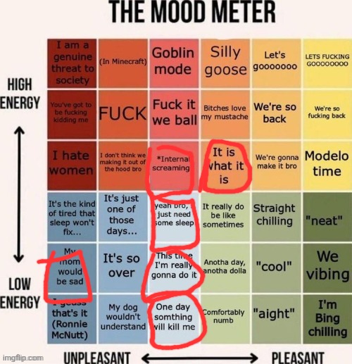 The mood meter | image tagged in the mood meter | made w/ Imgflip meme maker