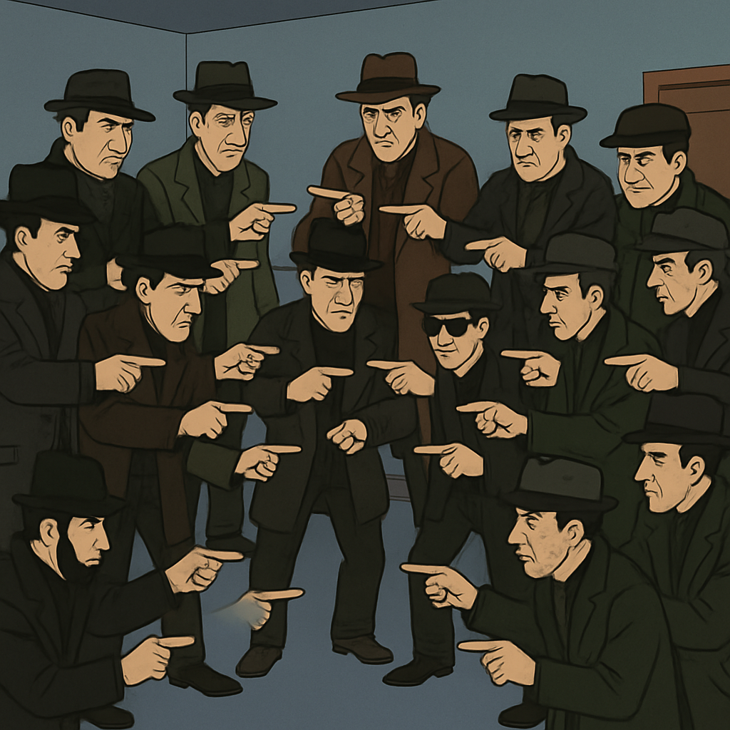 among us shady guys Blank Meme Template