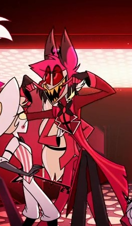 Alastor is smiling Blank Meme Template