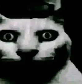 Uncanny cat Blank Meme Template