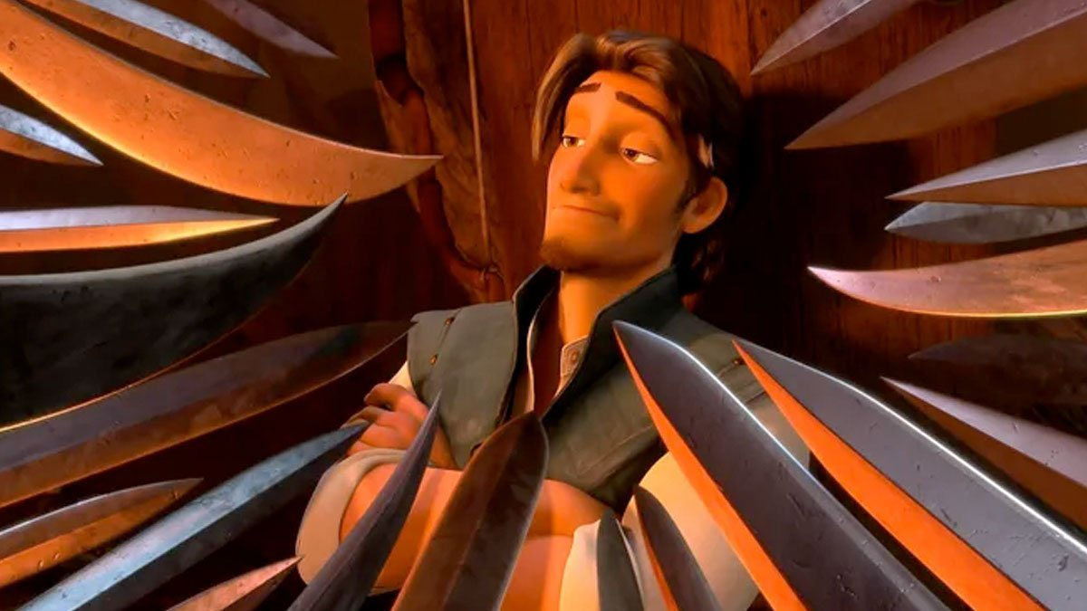 Sword pointing at a guy Blank Meme Template