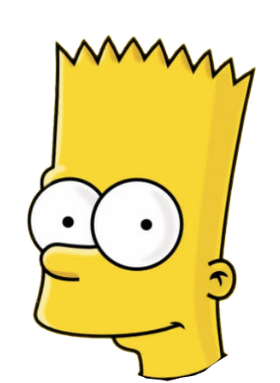 Bart Simpson head face Blank Meme Template