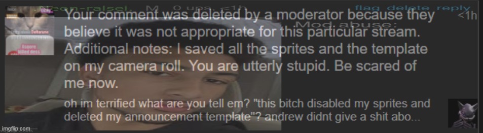 "be scared of me now" sybau lil bro (gooner crust on his new_undertale ass stream) | made w/ Imgflip meme maker