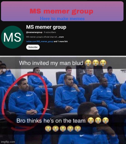 image tagged in bro thinks he's on the team | made w/ Imgflip meme maker