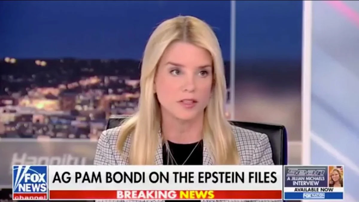 High Quality Pam Bondi Epstein Blank Meme Template