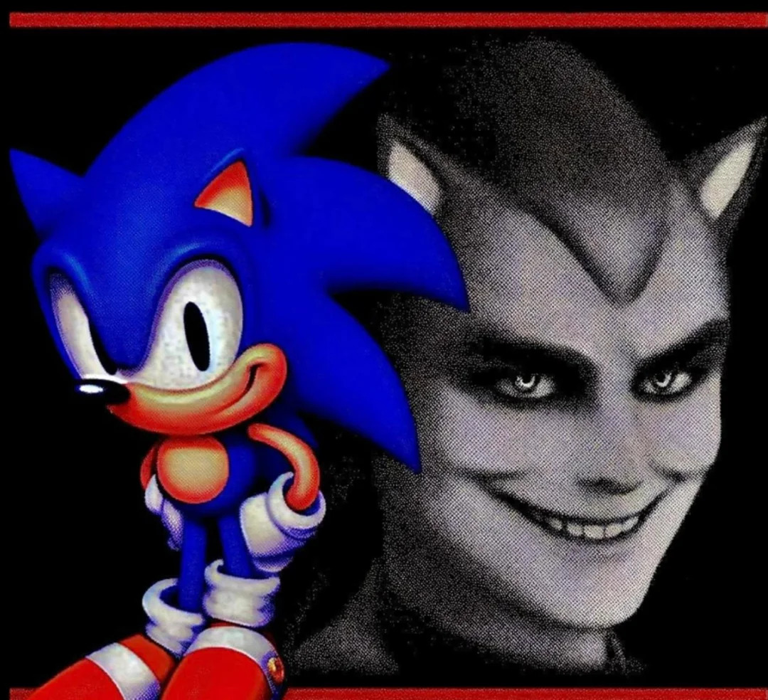 High Quality Sonic vs. Human Sonic Blank Meme Template