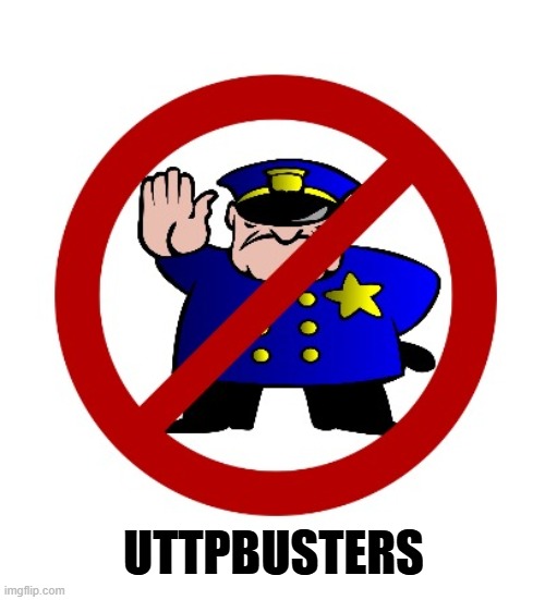 UTTPBUSTERS | image tagged in ghostbusters,uttp,parody | made w/ Imgflip meme maker