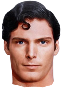 Superman head face neck Blank Meme Template
