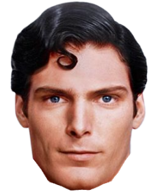 Superman head face Blank Meme Template