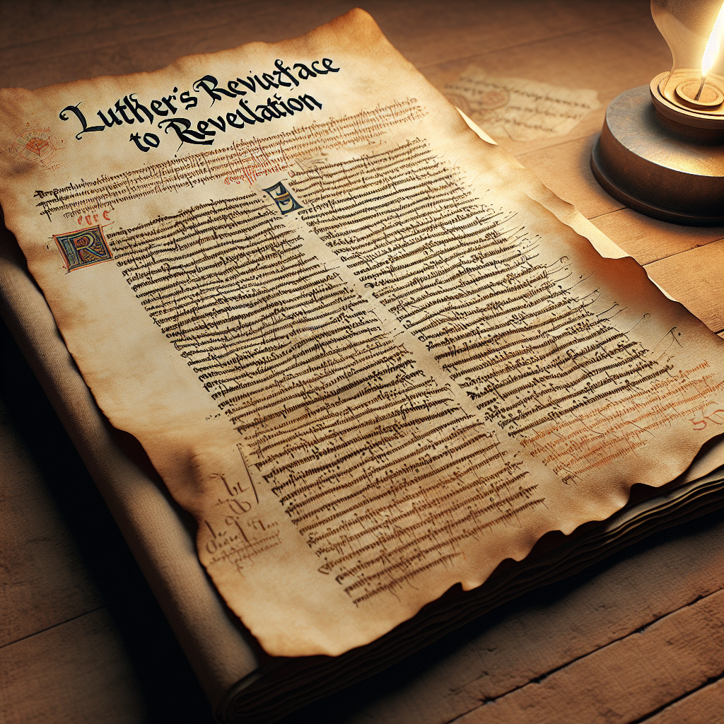 Luther’s Revised Preface to Revelation (1530) Blank Meme Template
