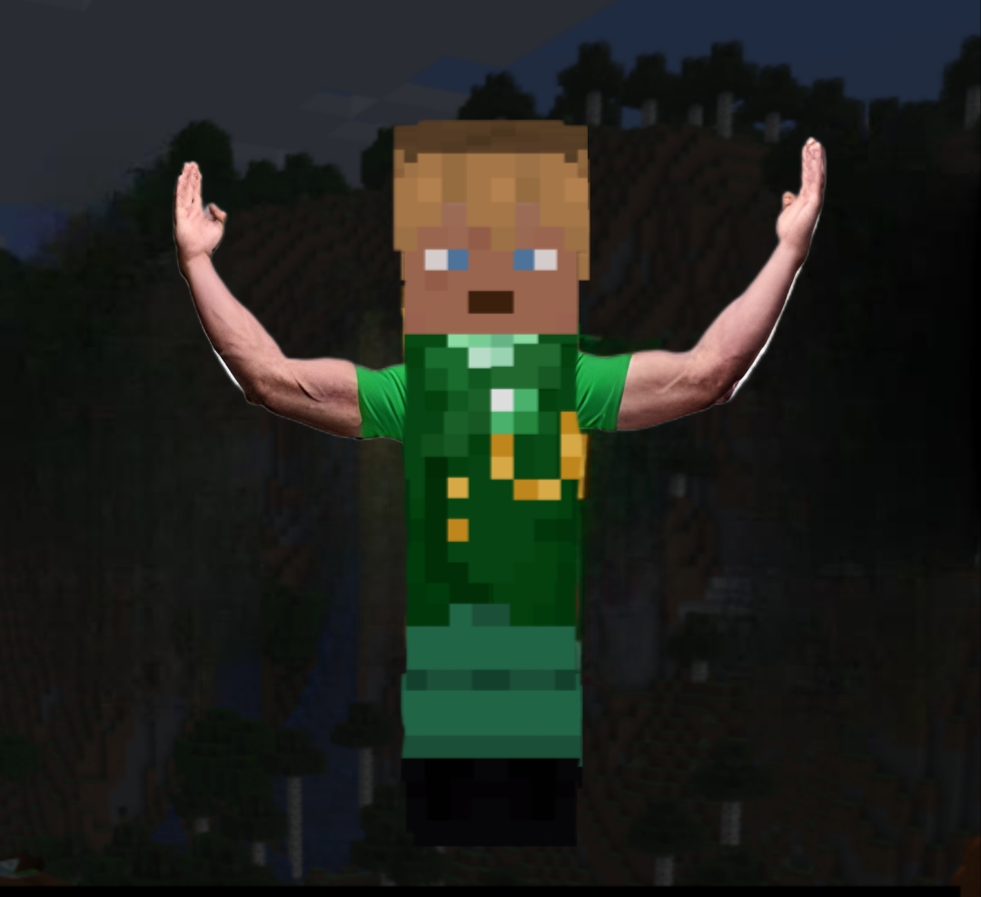 Minecraft absolute cinema Blank Meme Template