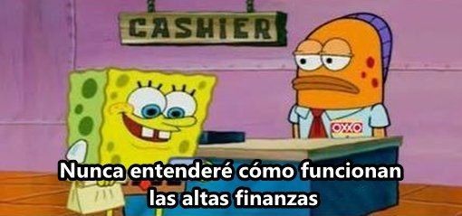 High Quality bob esponja altas finanzas Blank Meme Template