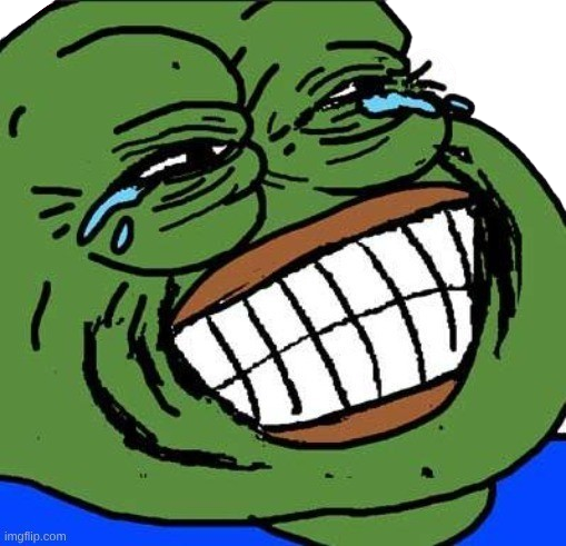 pepe laughing Blank Meme Template