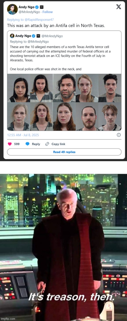 image tagged in its treason then | made w/ Imgflip meme maker