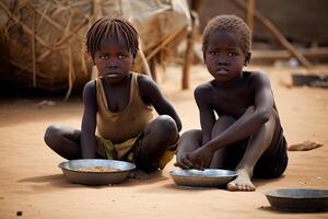 Hungry Kids Blank Meme Template