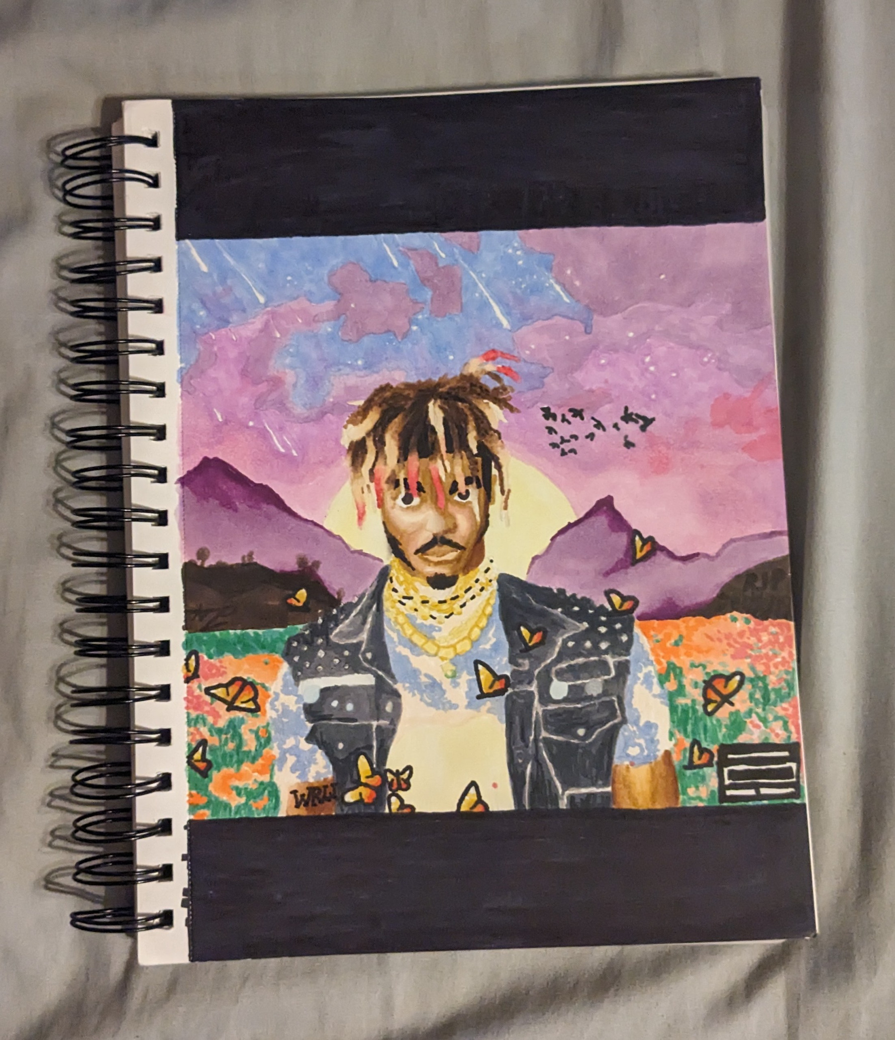 High Quality Juice WRLD drawing Blank Meme Template
