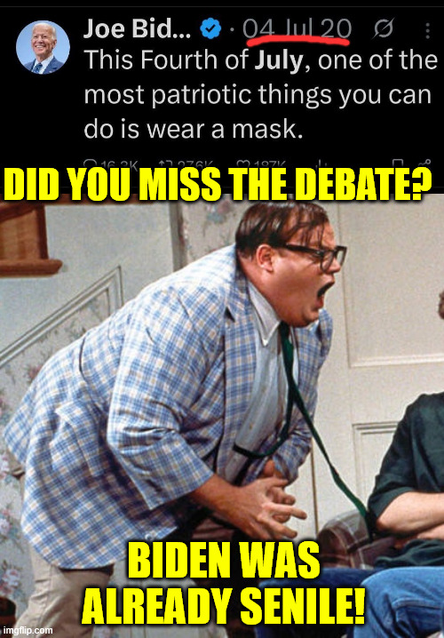 They denied for over 4 years that Biden was not fit to be president. | DID YOU MISS THE DEBATE? BIDEN WAS ALREADY SENILE! | image tagged in the dem cult,denied,biden was not fit for office | made w/ Imgflip meme maker