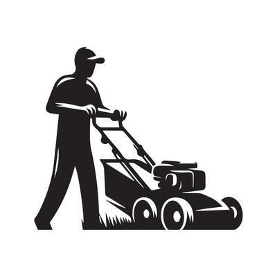 Lawnmower graphic Blank Meme Template