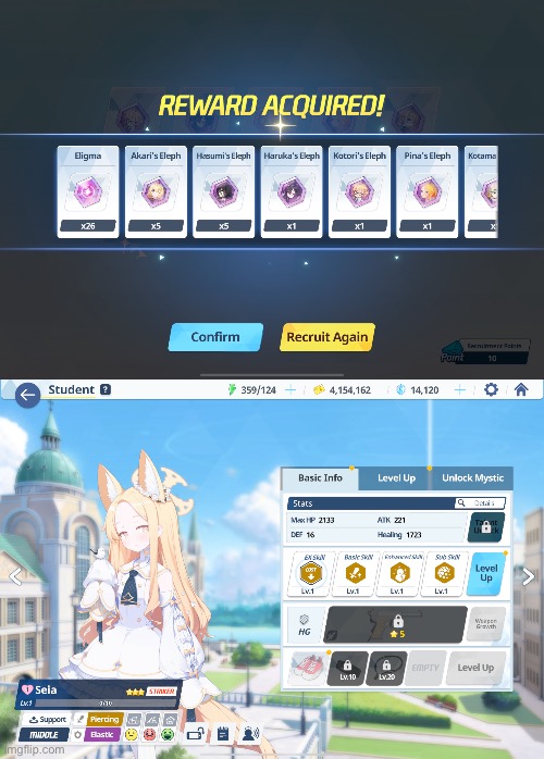 I took this photo a little late, but I got Seia on my First draw | image tagged in luck or a blessing | made w/ Imgflip meme maker