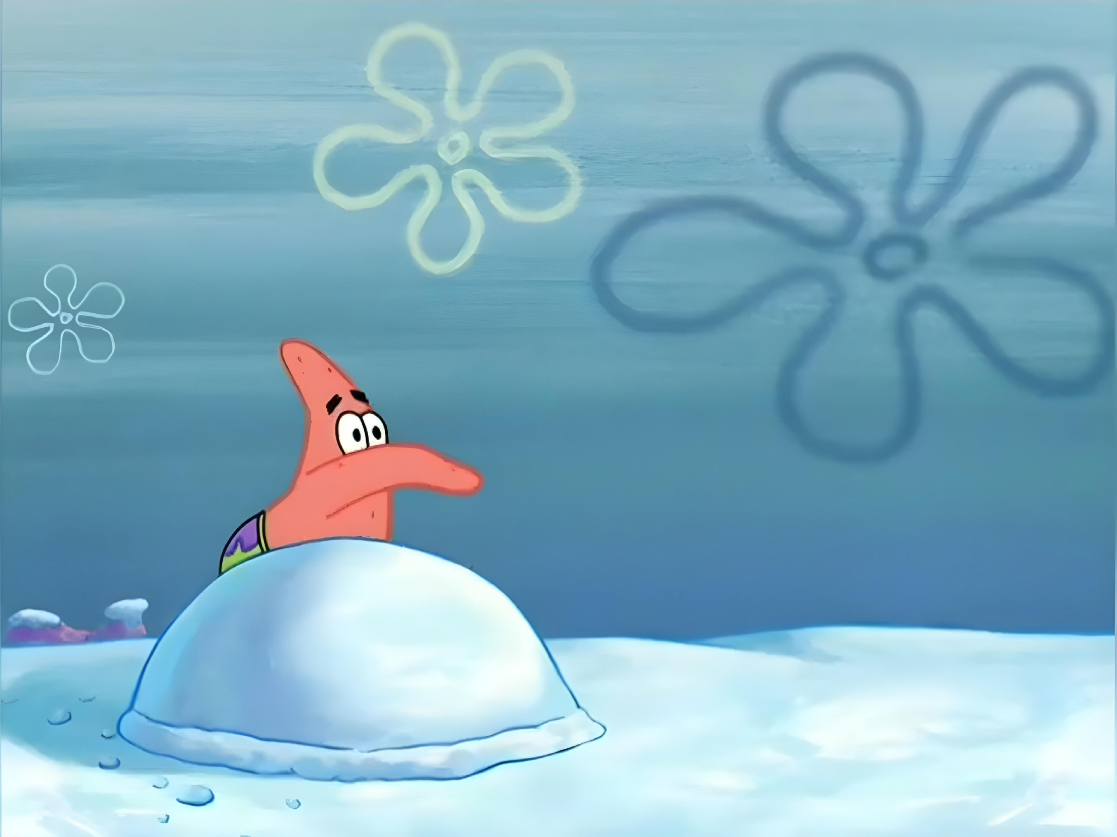 High Quality Patrick Snowball Meme Blank Meme Template