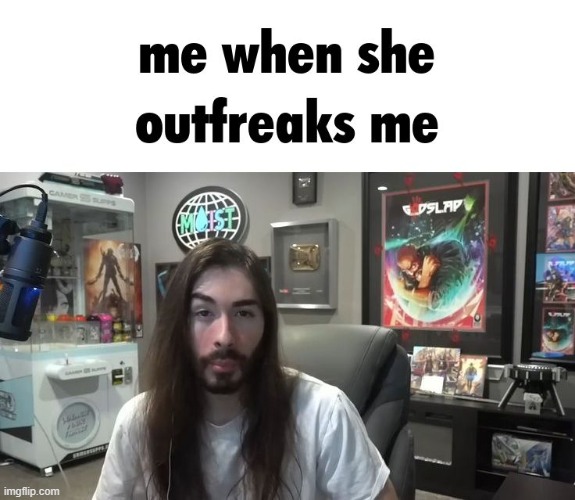 @who? | image tagged in me when she outfreaks me | made w/ Imgflip meme maker