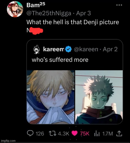 image tagged in memes,denji,yuji,chainsaw man | made w/ Imgflip meme maker