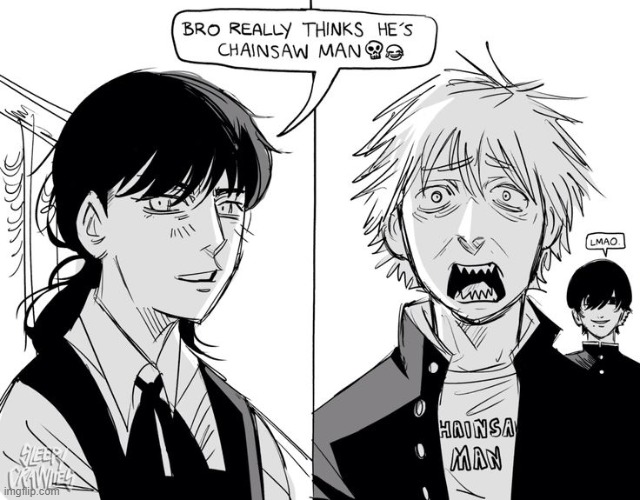 image tagged in memes,denji,asa mitaka,chainsaw man | made w/ Imgflip meme maker