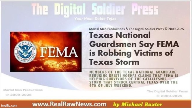 Texas National Guardsmen Say FEMA is Robbing Victims of Texas Storm (Video) 