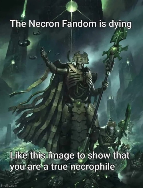 image tagged in necrons,warhammer40k,shitpost | made w/ Imgflip meme maker