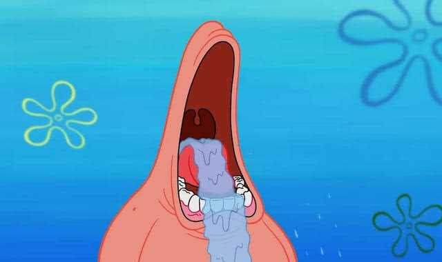High Quality Patrick drooling meme Blank Meme Template