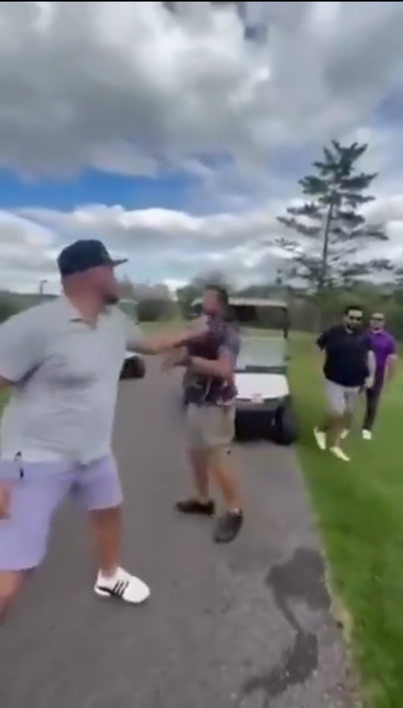 High Quality Golf Fight Bang Blank Meme Template