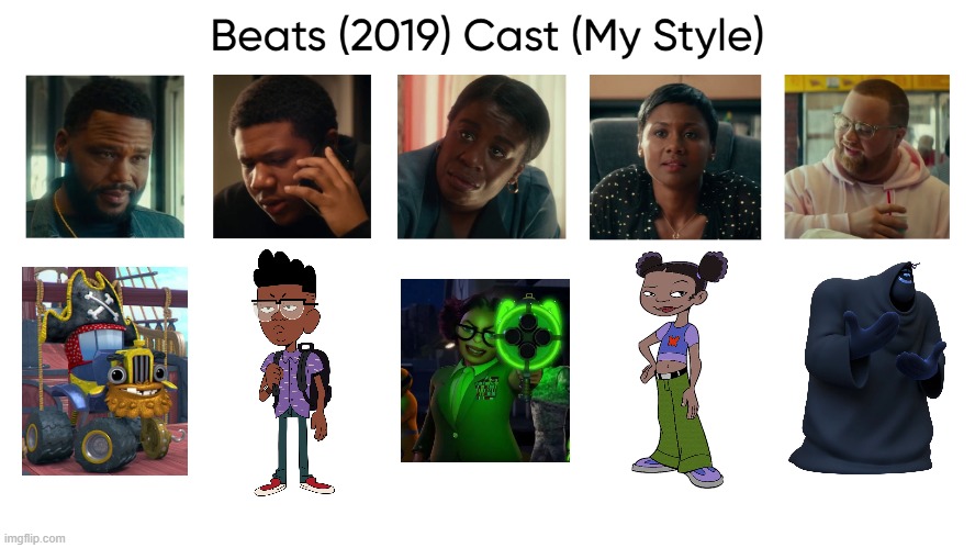 Beats (2019) Cast (My Style) | image tagged in beats 2019 cast my style,meme,memes,spoof cast,beats,characters | made w/ Imgflip meme maker