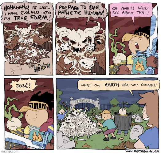 Deathbulge | image tagged in comics,deathbulge,graveyard | made w/ Imgflip meme maker