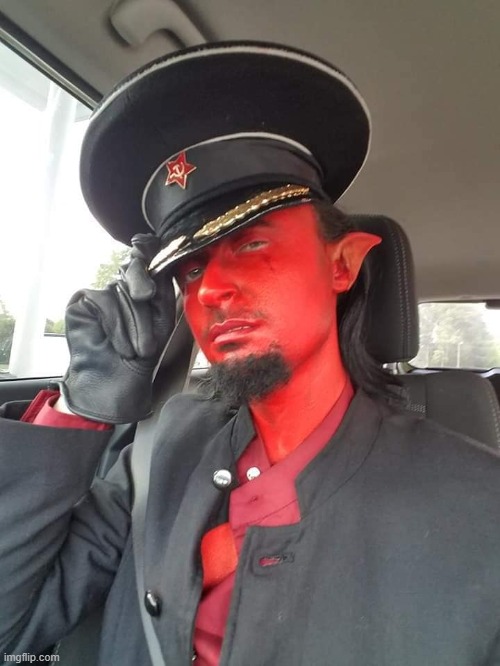 communist demon | image tagged in communism,demon | made w/ Imgflip meme maker