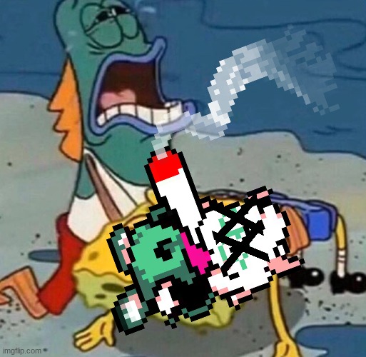 Crying Spongebob Lifeguard Fish | image tagged in crying spongebob lifeguard fish | made w/ Imgflip meme maker